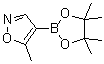 结构式 CAS# 1346808-41-0, 5-甲基异恶唑-4-硼酸频哪醇酯