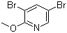 structure of CAS# 13472-60-1, 3,5-Dibromo-2-methoxypyridine;2-Methoxy-3,5-dibromopyridine