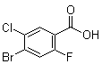 structure of CAS# 1349708-91-3, 4-Bromo-5-chloro-2-fluorobenzoic acid