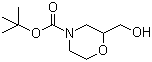 structure of CAS# 135065-69-9, 4-Boc-2-Hydroxymethylmorpholine;N-Boc-2-(hydroxymethyl)morpholine; N-tert-Butoxycarbonyl-2-(hydroxymethyl)morpholine
