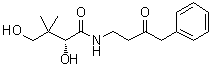 结构式 CAS# 1351758-37-6, (2R)-2-羟基-3-(羟甲基)-3-甲基-N-(3-氧代-4-苯基丁基)丁酰胺