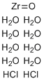 structure of CAS# 13520-92-8, Zirconyl chloride octahydrate;Zirconium(IV) oxychloride octahydrate