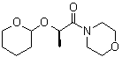 结构式 CAS# 135270-08-5, 4-[(2R)-1-氧代-2-[(四氢-2H-吡喃-2-基)氧基]丙基]吗啉