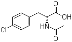 结构式 CAS# 135270-40-5, (R)-2-乙酰胺基-4-氯苯丙氨酸