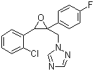 structure of CAS# 135319-73-2, Epoxiconazole;(2RS,3SR)-1-[3-(2-chlorophenyl)-2,3-epoxy-2-(4-fluorophenyl)propyl]-1H-1,2,4-triazole