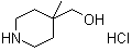 4-甲基-4-哌啶甲醇盐酸盐分子结构 (CAS 1354792-85-0)