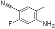 结构式 CAS# 1357942-79-0, 4-氨基-2-氟-5-甲基苯甲腈