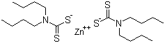 Zinc dibutyldithiocarbamate  molecular structure (CAS 136-23-2)