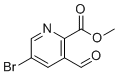 structure of CAS# 1360918-70-2, Methyl 5-bromo-3-formylpicolinate