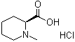 结构式 CAS# 136312-85-1, (S)-1-甲基-2-哌啶羧酸盐酸盐