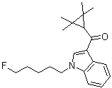 structure of CAS# 1364933-54-9, [1-(5-Fluoropentyl)-1H-indol-3-yl](2,2,3,3-tetramethylcyclopropyl)methanone;XLR 11