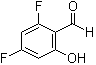结构式 CAS# 136516-64-8, 2,4-二氟-6-羟基苯甲醛