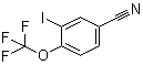 structure of CAS# 1365988-15-3, 3-Iodo-4-(trifluoromethoxy)benzonitrile