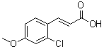 structure of CAS# 1369477-55-3, 3-(2-Chloro-4-methoxyphenyl)-2-propenoic acid