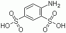 结构式 CAS# 137-51-9, 苯胺-2,4-二磺酸