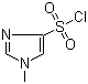 structure of CAS# 137049-00-4, 1-Methyl-1H-imidazole-4-sulfonyl chloride