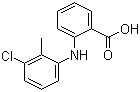 结构式 CAS# 13710-19-5, 托灭酸; 2-[(3-氯-2-甲基苯基)氨基]苯甲酸