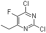 结构式 CAS# 137234-85-6, 2,4-二氯-6-乙基-5-氟嘧啶
