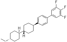 结构式 CAS# 137529-40-9, 4'-[(反式,反式)-4'-乙基[1,1'-联环己烷]-4-基]-3,4,5-三氟-1,1'-联苯