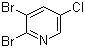 结构式 CAS# 137628-17-2, 2,3-二溴-5-氯吡啶