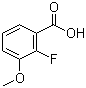 结构式 CAS# 137654-20-7, 2-氟-3-甲氧基苯甲酸