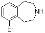 结构式 CAS# 1379378-74-1, 6-溴-2,3,4,5-四氢-1H-3-苯并氮杂卓