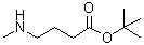 结构式 CAS# 138007-25-7, 4-(甲基氨基)丁酸叔丁酯