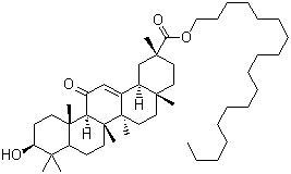结构式 CAS# 13832-70-7, 硬脂醇甘草亭酸酯