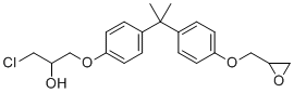 结构式 CAS# 13836-48-1, 双酚A(3-氯-2-羟基丙基)缩水甘油基醚