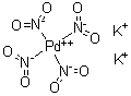 structure of CAS# 13844-89-8, Dipotassium tetranitropalladate
