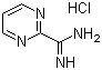 structure of CAS# 138588-40-6, 2-Amidinopyrimidine hydrochloride;pyrimidine-2-carboximidamide;hydrochloride