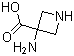 structure of CAS# 138650-25-6, 3-Aminoazetidine-3-carboxylic acid