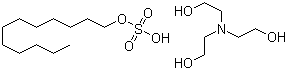 结构式 CAS# 139-96-8, 月桂醇硫酸酯三乙醇胺盐