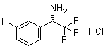 structure of CAS# 1391436-37-5, (alphaS)-3-Fluoro-alpha-(trifluoromethyl)benzenemethanamine hydrochloride (1:1)