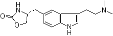 structure of CAS# 139264-24-7, (4R)-4-[[3-[2-(Dimethylamino)ethyl]-1H-indol-5-yl]methyl]-2-oxazolidinone