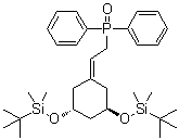 结构式 CAS# 139356-39-1, [2-[(3R,5R)-3,5-二[[(叔丁基)二甲基硅烷基]氧基]环己基亚基]乙基]二苯基氧膦