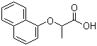 结构式 CAS# 13949-67-2, 2-(1-萘氧基)丙酸
