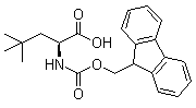 结构式 CAS# 139551-74-9, N-[(9H-芴-9-基甲氧基)羰基]-4-甲基-L-亮氨酸