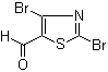 结构式 CAS# 139669-95-7, 2,4-二溴噻唑-5-甲醛