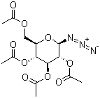 structure of CAS# 13992-25-1, 2,3,4,6-Tetra-O-acetyl-D-glucopyranosyl azide
