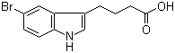 结构式 CAS# 13993-31-2, 5-溴吲哚-3-丁酸
