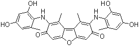 结构式 CAS# 1400-62-0, 苔红素; 地衣红