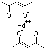 structure of CAS# 14024-61-4, Palladium(II) acetylacetonate;Palladium(II) 2,4-pentanedionate; Bis(2,4-pentanedionato-O,O')palladium(II)