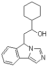 结构式 CAS# 1402836-58-1, alpha-环己基-5H-咪唑并[5,1-a]异吲哚-5-乙醇