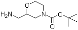 structure of CAS# 140645-53-0, 4-Boc-2-aminomethylmorpholine