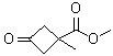 structure of CAS# 1408075-88-6, 1-Methyl-3-oxocyclobutanecarboxylic acid methyl ester;Methyl 1-methyl-3-oxocyclobutanecarboxylate