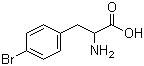结构式 CAS# 14091-15-7, 4-溴苯丙氨酸; 4-溴-DL-苯丙氨酸; DL-4-溴苯丙氨酸