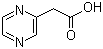 structure of CAS# 140914-89-2, 2-Pyrazineacetic acid;2-(Pyrazin-2-yl)acetic acid; 2-Pyrazinylacetic acid