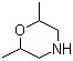 structure of CAS# 141-91-3, Dimethylmorpholine;2,6-Dimethylmorpholine