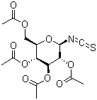 结构式 CAS# 14152-97-7, 2,3,4,6-O-四乙酰基-beta-D-吡喃葡萄糖基异硫氰酸酯